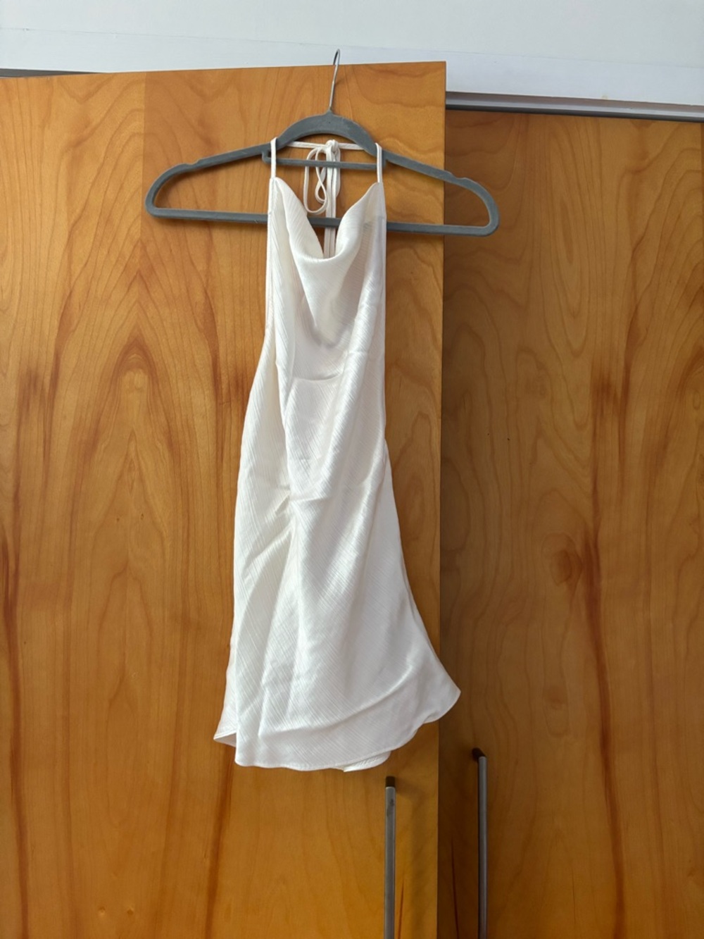 Shona Joy Huxley Vanilla Open Back Sleeveless Halter Top